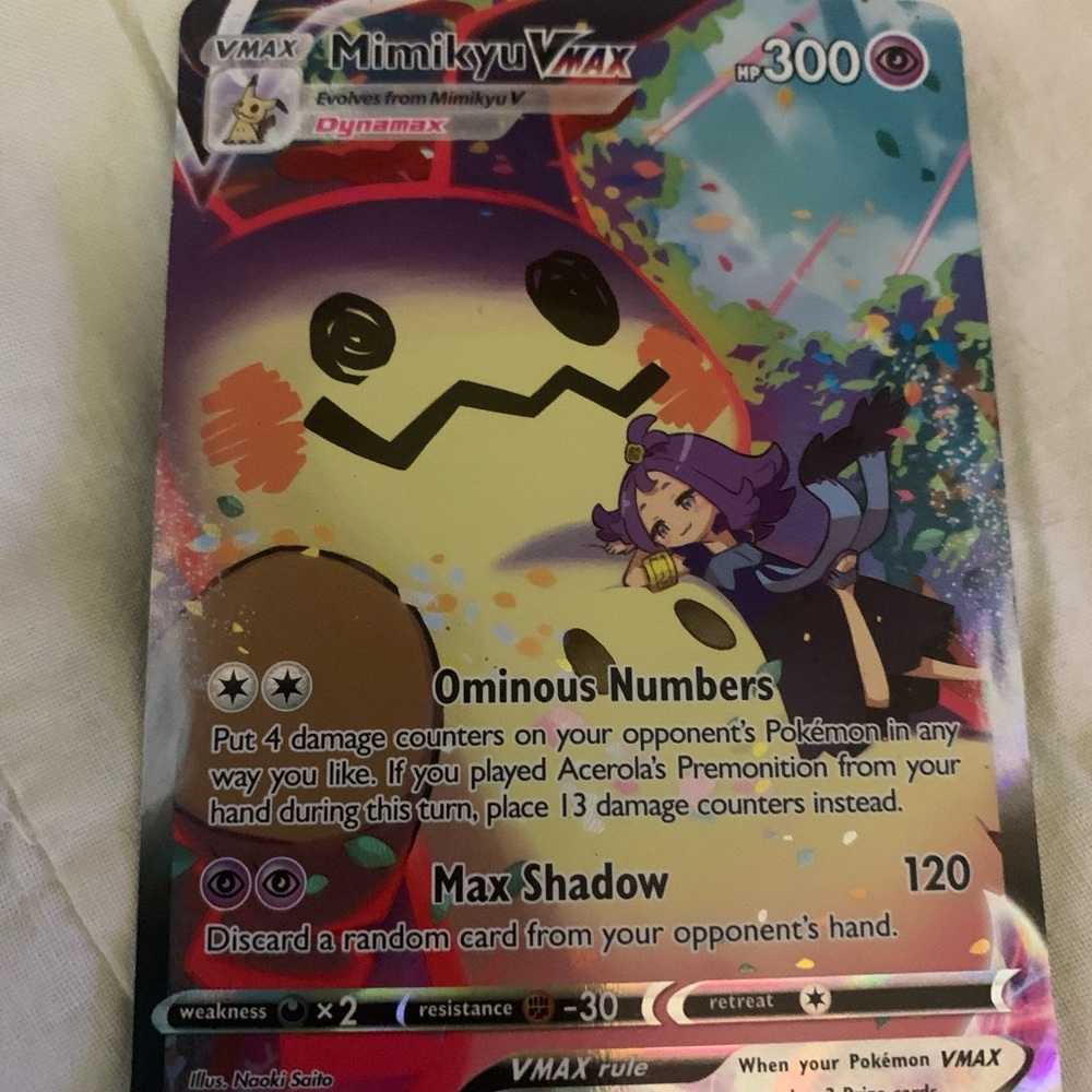 Mimikyu VMAX Pokémon Card